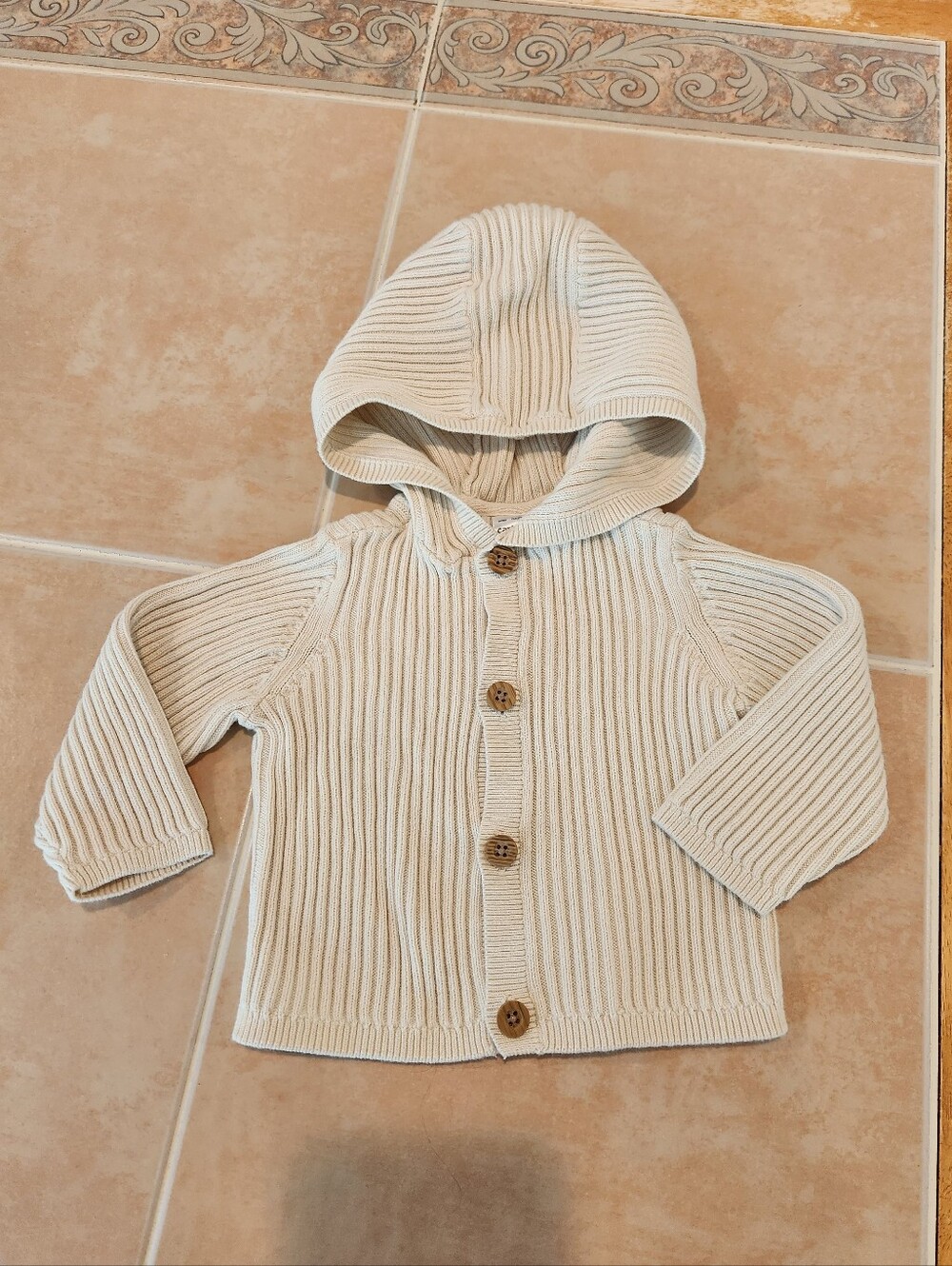 Carter's 12m Ribbed Hooded Sweater